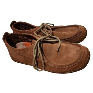 Earth Origins Suede Leather Lace Up Moc Toe Comfort Casual‎ Shoes